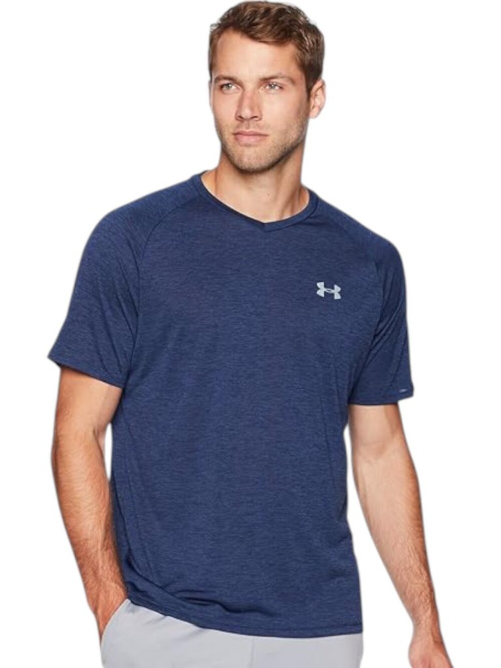 Size 4XL Under Armour UA Tech Short Sleeve Tee Shirt Lightweight Navy Blue NWT